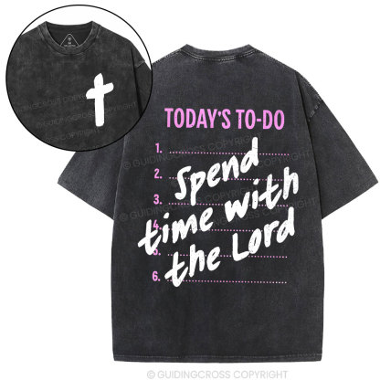 Spend The Time With Lord Christian Washed T-Shirt