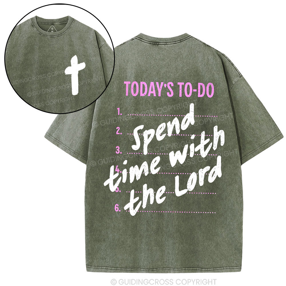 Double-sided sample washed T-Shirt Sale - GuidingCross