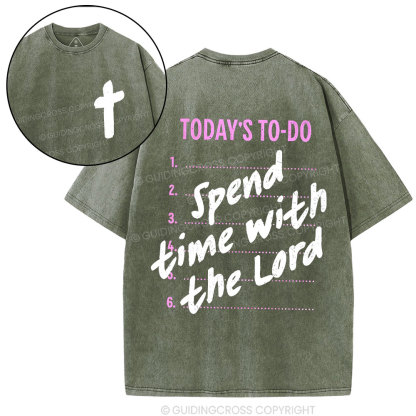 Spend The Time With Lord Christian Washed T-Shirt