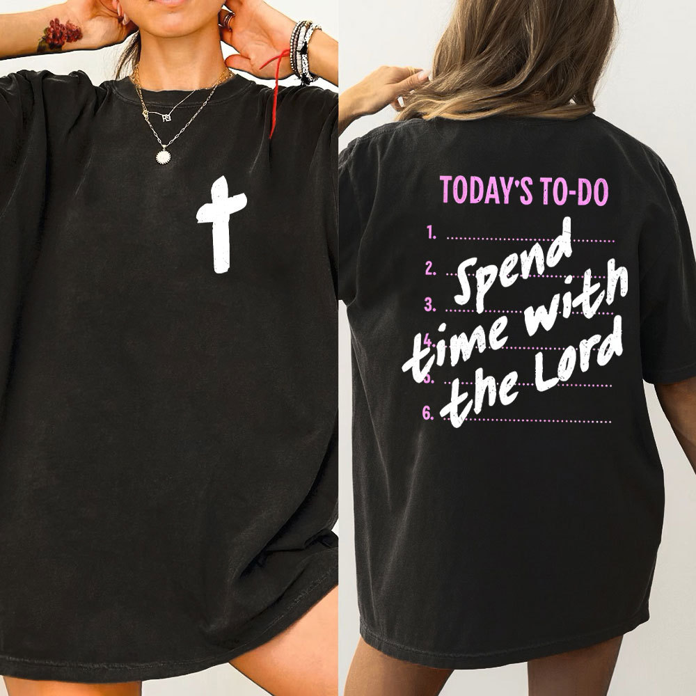 Spend The Time With Lord Christian Washed T-Shirt