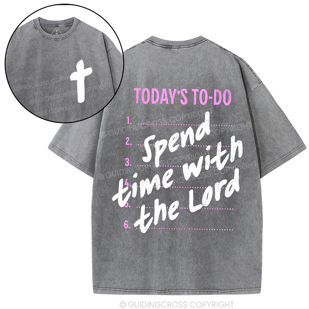 Spend The Time With Lord Christian Washed T-Shirt