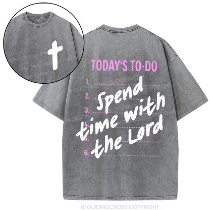 Spend The Time With Lord Christian Washed T-Shirt