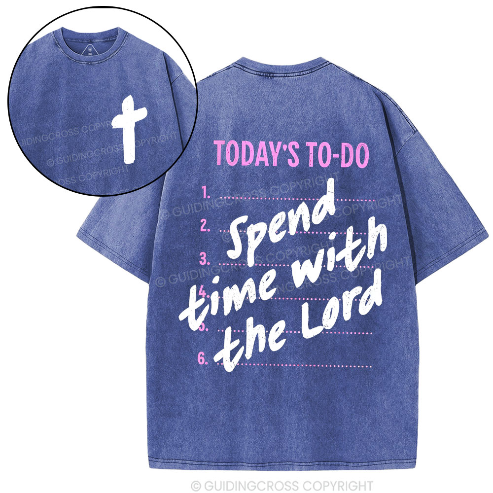 Spend The Time With Lord Christian Washed T-Shirt