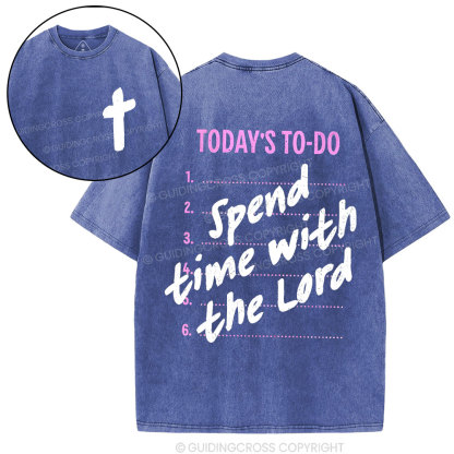 Spend The Time With Lord Christian Washed T-Shirt