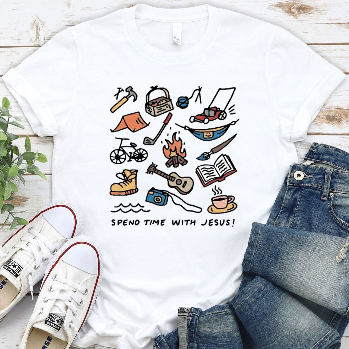 Spend Time With Jesus Christian T-Shirt