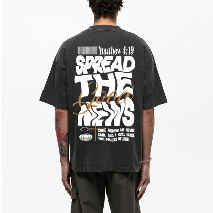 Speread THe Good News Christian Washed T-Shirt