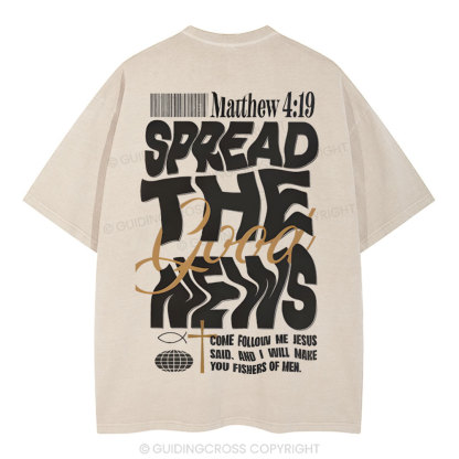 Speread THe Good News Christian Washed T-Shirt
