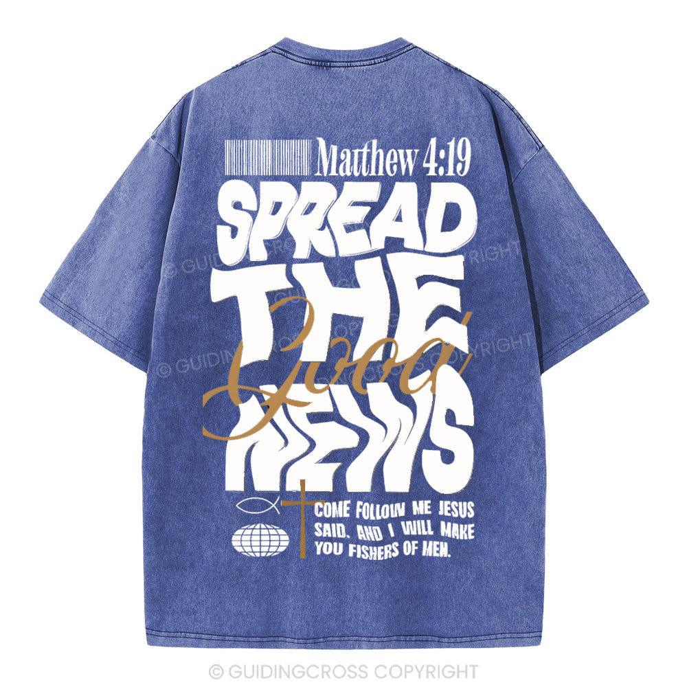 Speread THe Good News Christian Washed T-Shirt