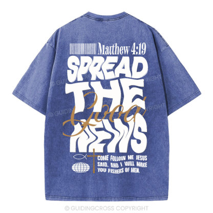 Speread THe Good News Christian Washed T-Shirt