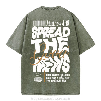 Speread THe Good News Christian Washed T-Shirt