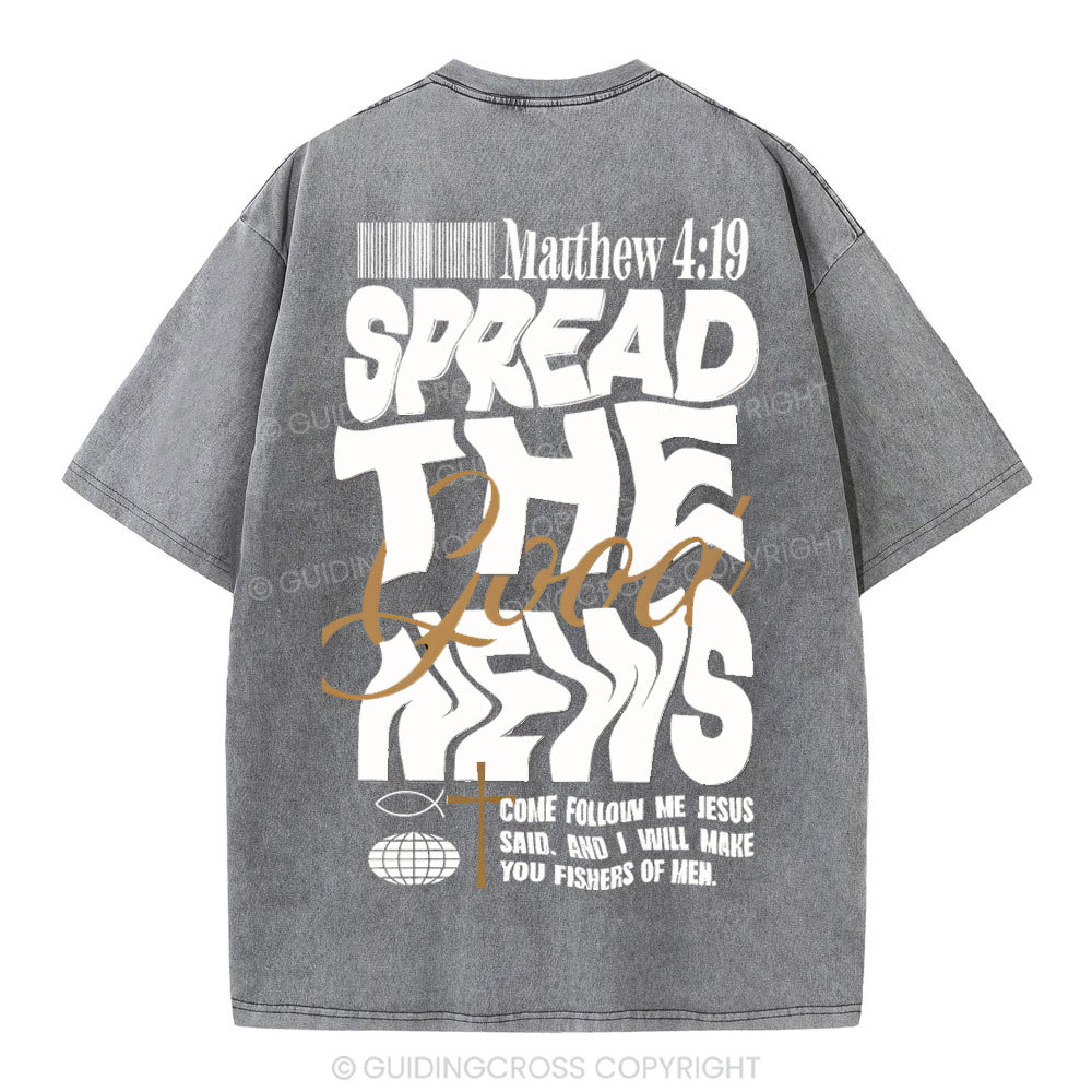 Speread THe Good News Christian Washed T-Shirt