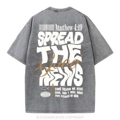 Speread THe Good News Christian Washed T-Shirt