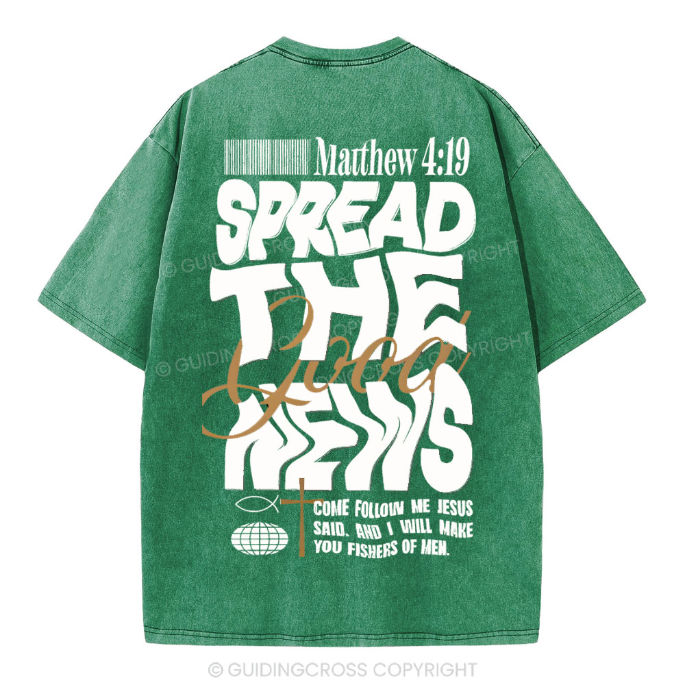 Speread THe Good News Christian Washed T-Shirt