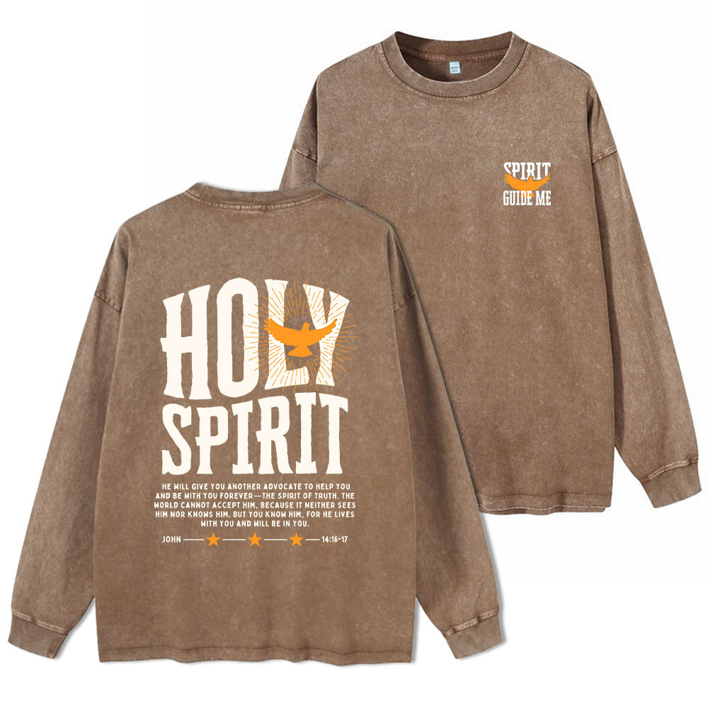 Spirit Guide Me Washed Long Sleeve T-Shirt