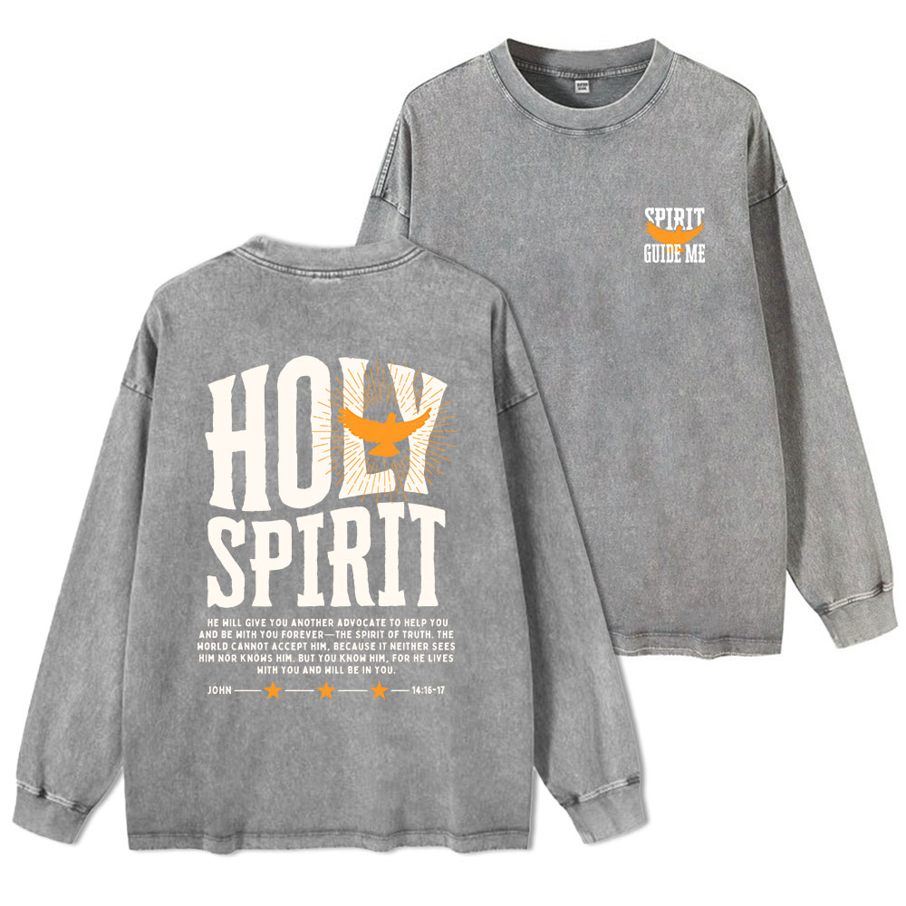 Spirit Guide Me Washed Long Sleeve T-Shirt