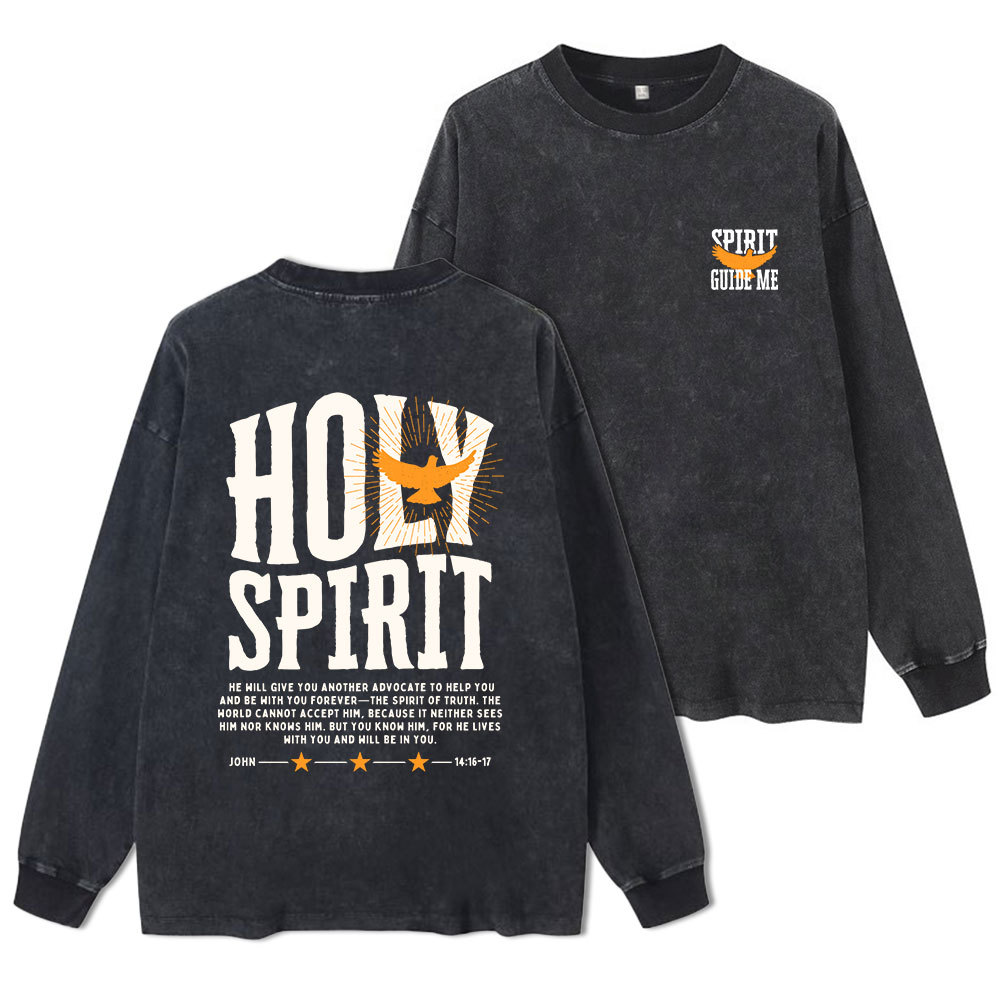 Spirit Guide Me Washed Long Sleeve T-Shirt