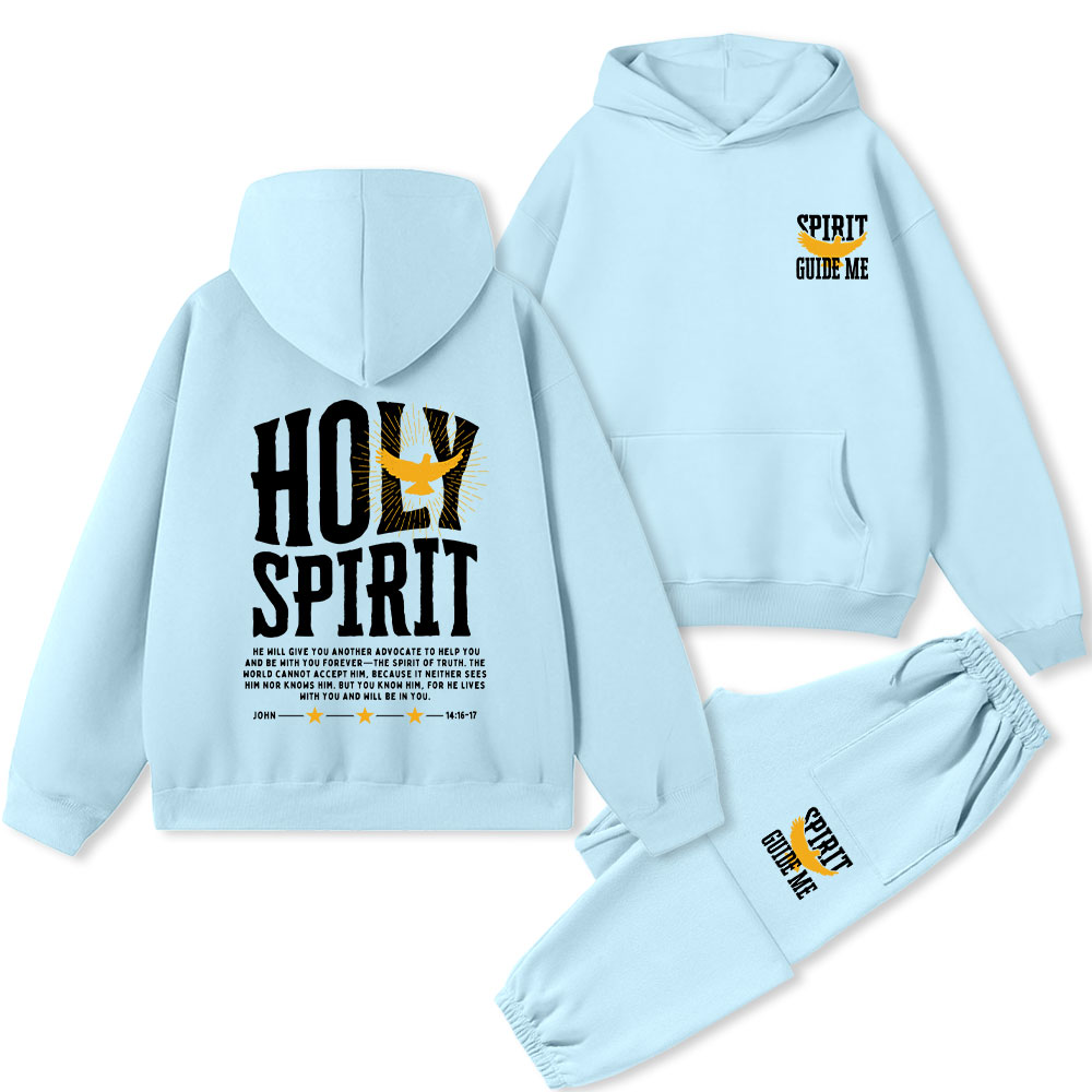 Spirit Guide Me Christian Premium Fleece Hoodie Set