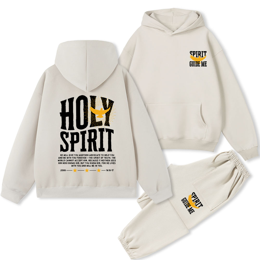 Spirit Guide Me Christian Premium Fleece Hoodie Set