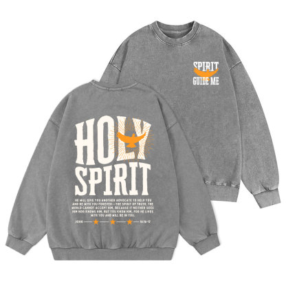 Spirit Guide Me Christian Washed Sweatshirt