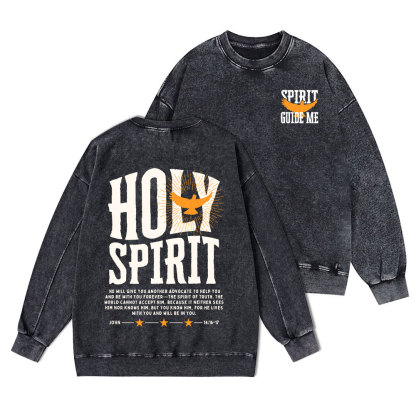 Spirit Guide Me Christian Washed Sweatshirt