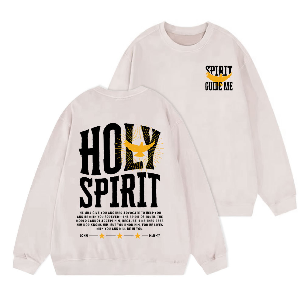 Spirit Guide Me Christian Washed Sweatshirt