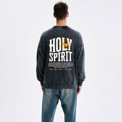 Spirit Guide Me Christian Washed Sweatshirt