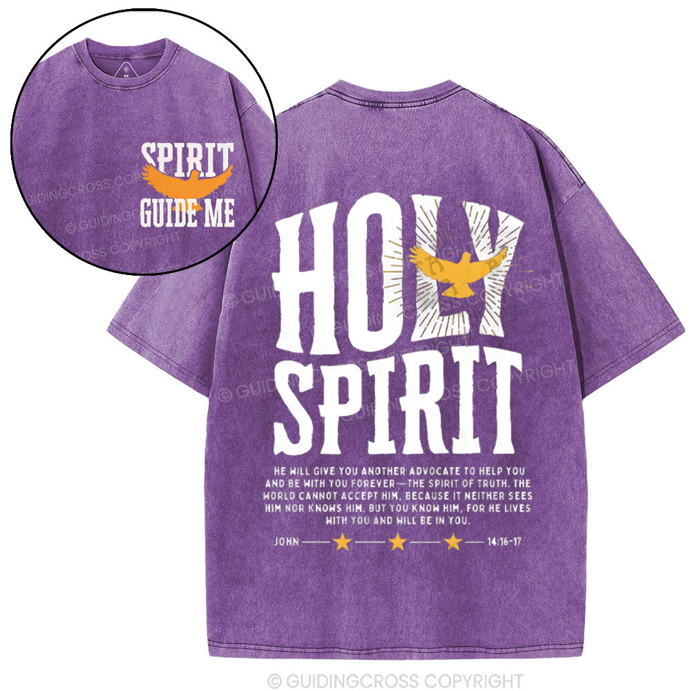 Spirit Guide Me Christian Washed T-Shirt