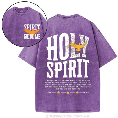 Spirit Guide Me Christian Washed T-Shirt