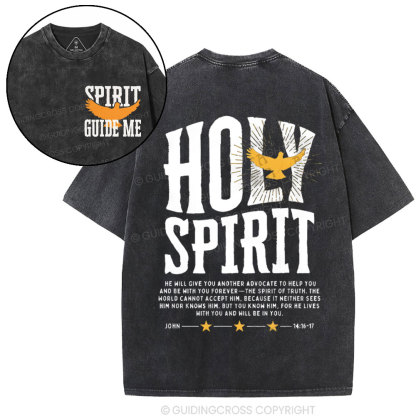 Spirit Guide Me Christian Washed T-Shirt