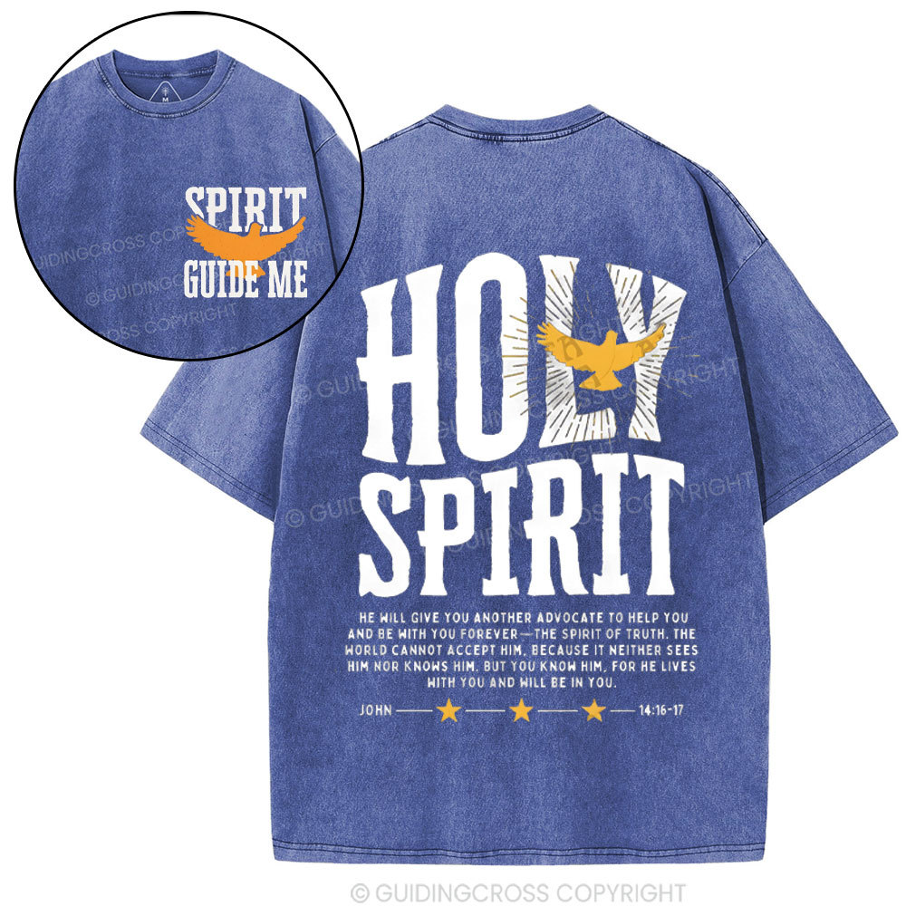 Spirit Guide Me Christian Washed T-Shirt