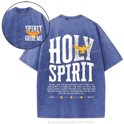 Spirit Guide Me Christian Washed T-Shirt