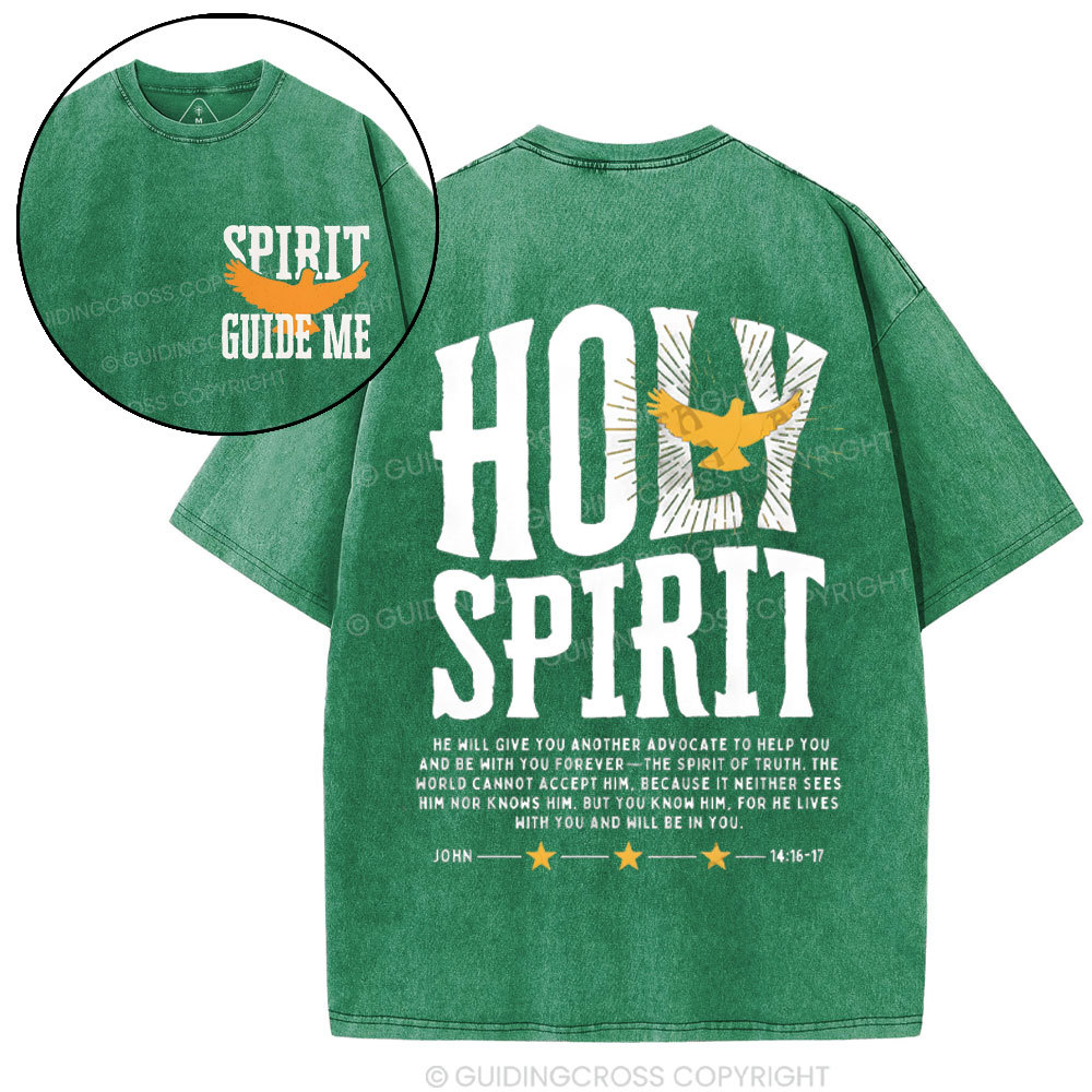 Spirit Guide Me Christian Washed T-Shirt