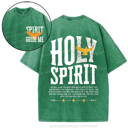 Spirit Guide Me Christian Washed T-Shirt