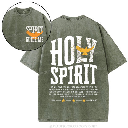 Spirit Guide Me Christian Washed T-Shirt