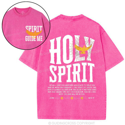 Spirit Guide Me Christian Washed T-Shirt