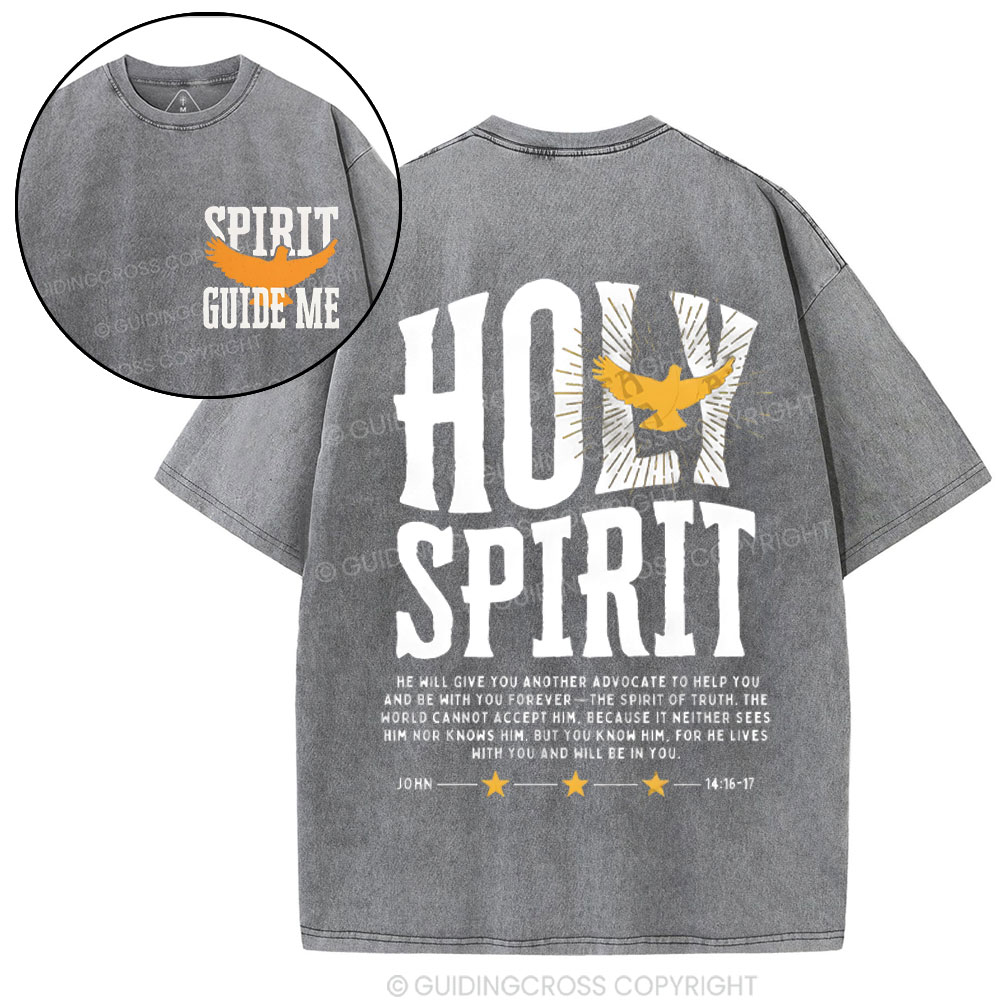 Spirit Guide Me Christian Washed T-Shirt