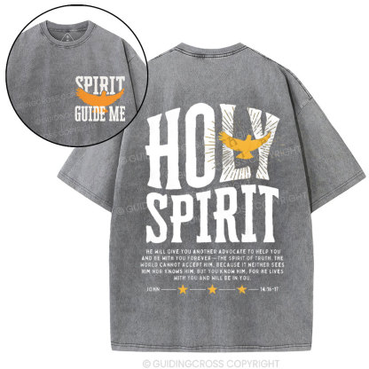 Spirit Guide Me Christian Washed T-Shirt
