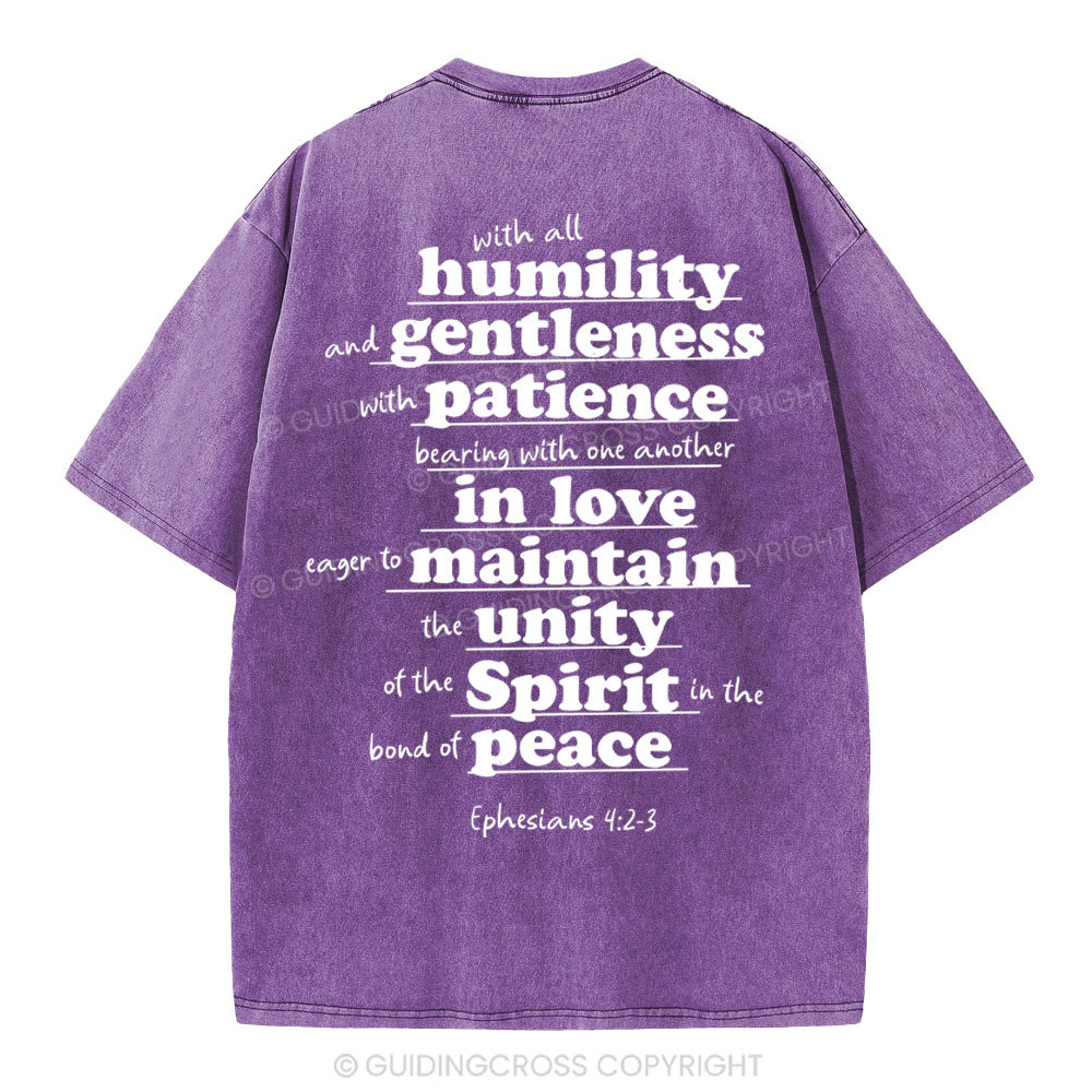 Spirit In The Bond Of Peace Christian Washed T-Shirt