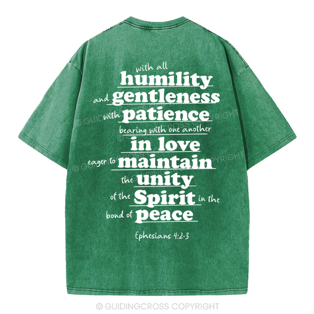 Spirit In The Bond Of Peace Christian Washed T-Shirt