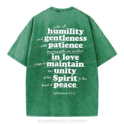 Spirit In The Bond Of Peace Christian Washed T-Shirt