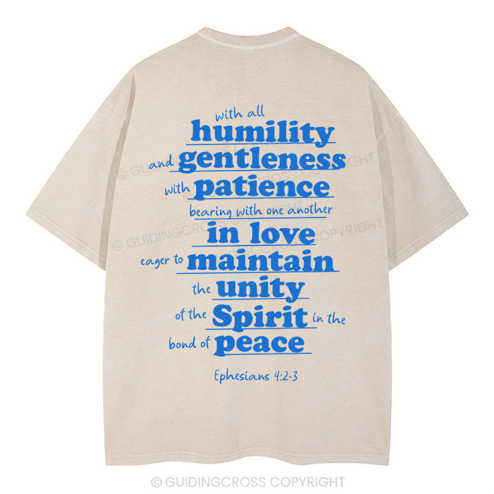 Spirit In The Bond Of Peace Christian Washed T-Shirt