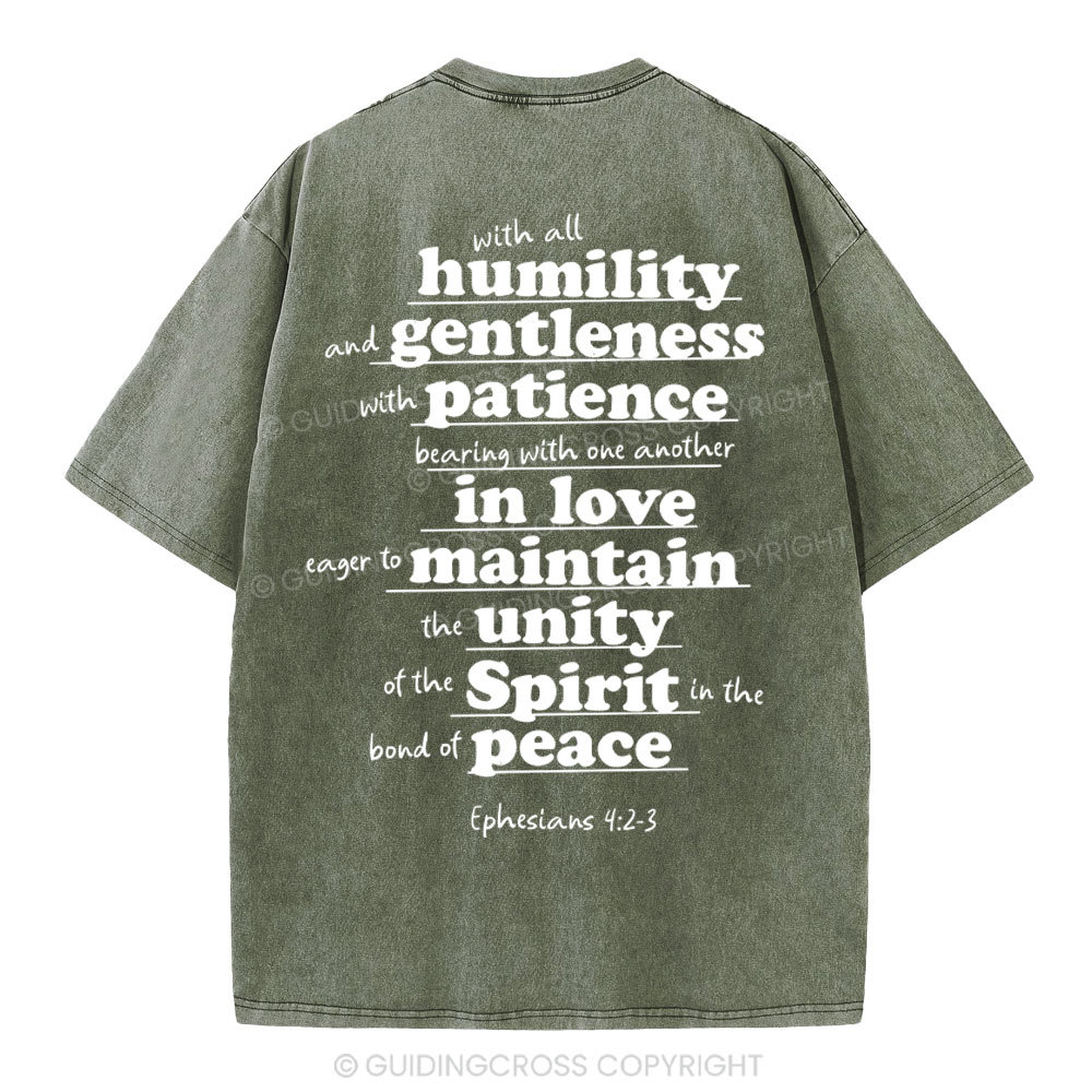 Spirit In The Bond Of Peace Christian Washed T-Shirt