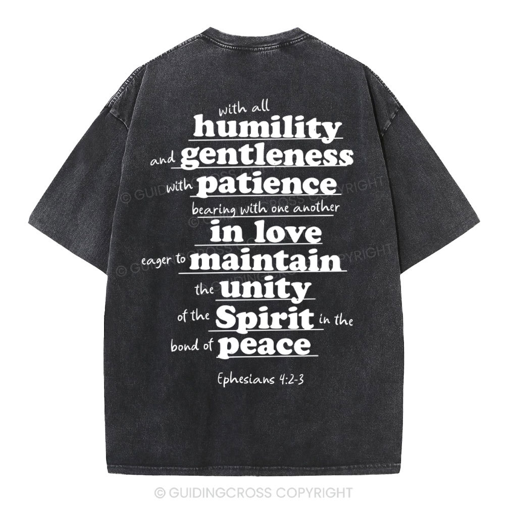 Spirit In The Bond Of Peace Christian Washed T-Shirt