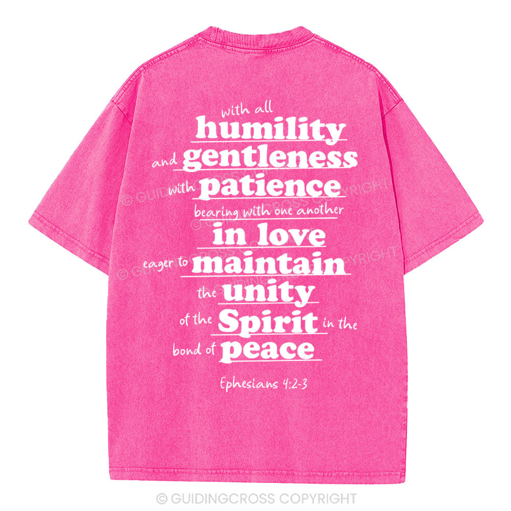 Spirit In The Bond Of Peace Christian Washed T-Shirt