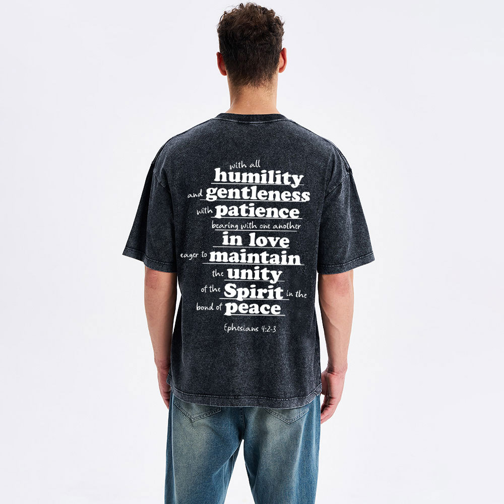 Spirit In The Bond Of Peace Christian Washed T-Shirt