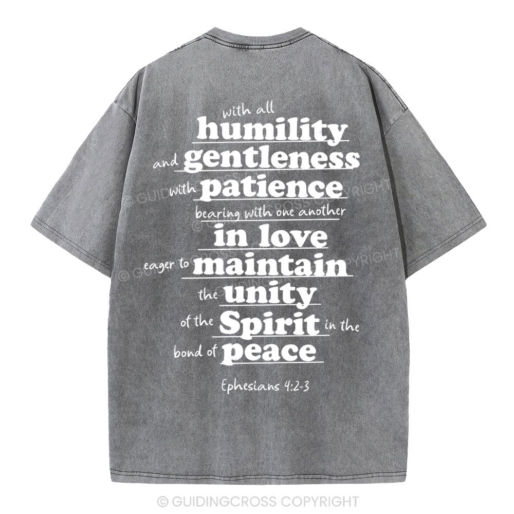 Spirit In The Bond Of Peace Christian Washed T-Shirt