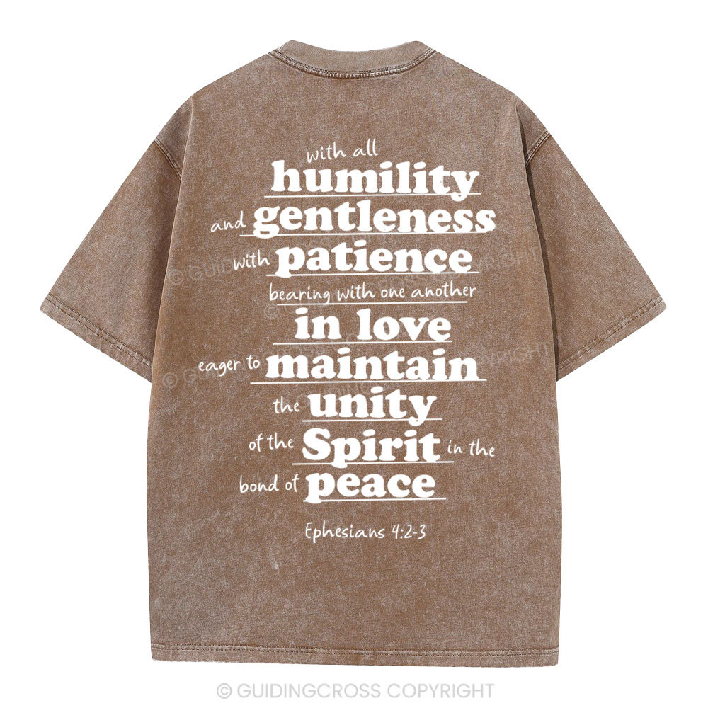 Spirit In The Bond Of Peace Christian Washed T-Shirt