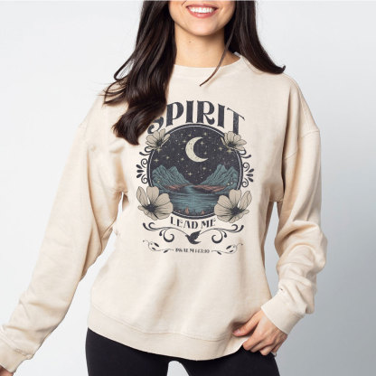 Spirit Lead Me Christian Washed Sweatshirt