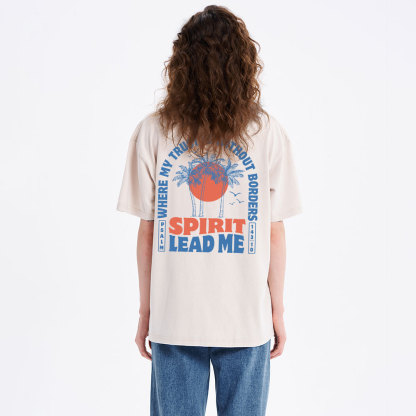 Spirit Lead Me Christian Washed T-Shirt