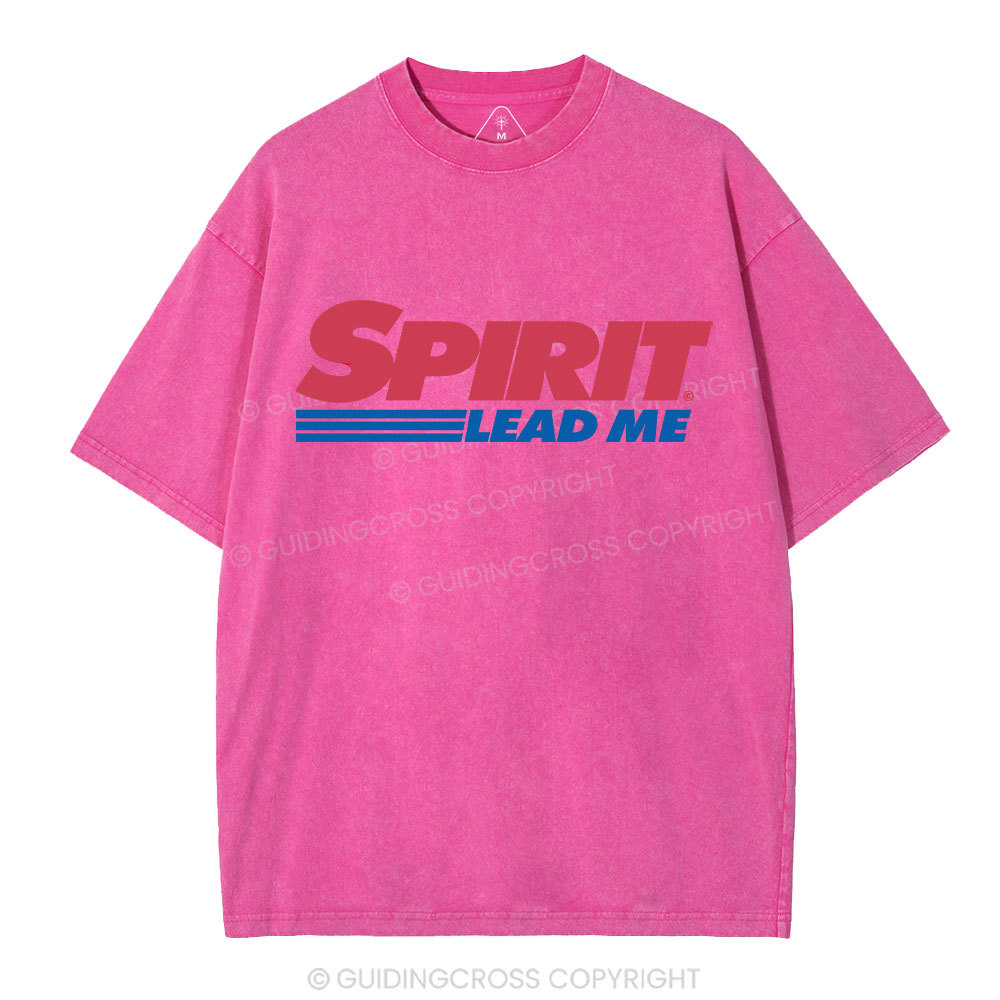 Spirit Lead Me Christian Washed T-Shirt